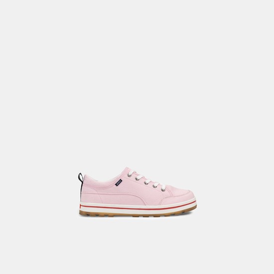 Aigle Lightweight Canvas Trainers Sneakers Women Pink ZA-32405